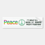 PEACE BUMPER STICKER