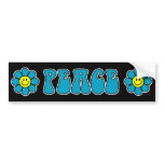 Peace Bumper Sticker (Blue) bumper stickers