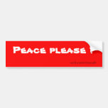 peace bumper stickers