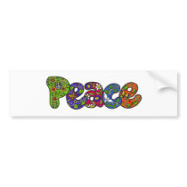 Peace Bumpersticker Bumper Stickers