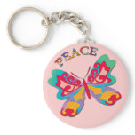 PEACE BUTTERFLY keychains