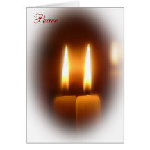 Peace Candles Holiday Card