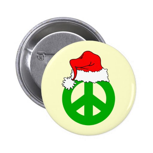 Peace Christmas Buttons