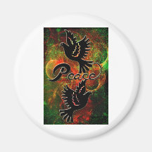PEACE ~ CHRISTMAS.jpg Magnets