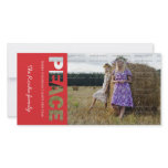 Peace Christmas Photo Card photo cards
