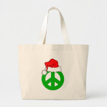 Peace Christmas Tote Bags