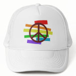 peace colour flag cloth-like hats