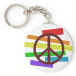 peace colour flag cloth-like keychains