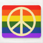 peace colour flag fabric-like mousemat