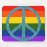 peace colour flag fabric-like mousepads