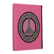PEACE DAZZLE PINK iPad Folio Case