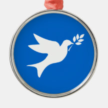 Peace Dove Christmas Tree Ornament