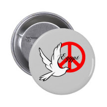 peace dove Egypt Pinback Button