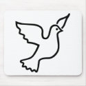 Peace Dove mousepads