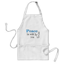 Peace dove, Peace be with you Aprons