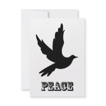 Peace Dove RSVP Card Announcement