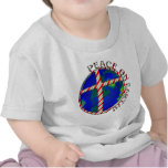 PEACE  EARTH  CHRIST JESUS CANDY CANE CHRISTMAS TEE SHIRTS