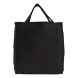 PEACE embroidered bags
