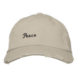Peace embroidered hats