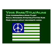 Peace Flag Business Card