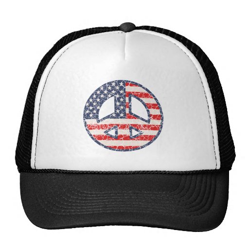 Peace-Flag-dist Mesh Hats