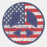 Peace-Flag-dist Sticker