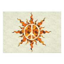Peace Flame Spiral Personalised Announcement