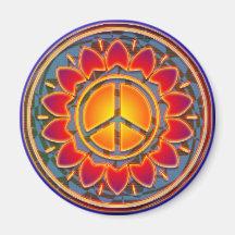 PEACE FLOWER MAGNETS