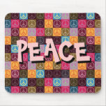 Peace & Flower Power Mouse Pad