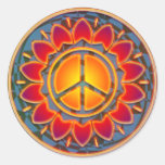 PEACE FLOWER STICKERS
