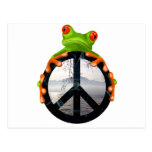 peace frog1 postcards