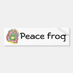 Peace Frog bumper sticker