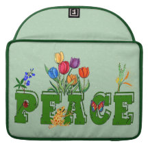 Peace Garden Sleeves For MacBook Pro