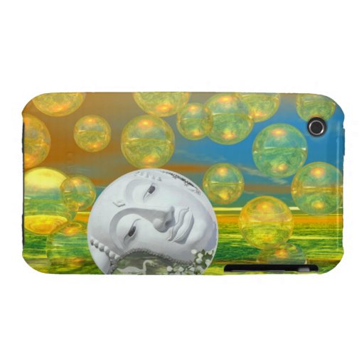 Peace – Golden and Emerald Serenity iPhone 3 Case-Mate Case