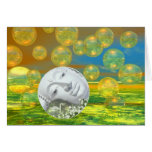 Peace – Golden and Emerald Serenity Greeting Card