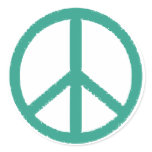 peace green stickers