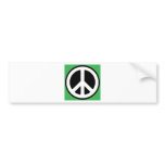 Peace Green Symbol! Bumper Sticker