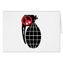 Peace Grenade Greeting Card