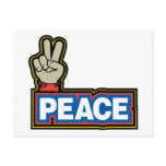 Peace Hand Sign postcards