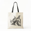 peace hands tote bags