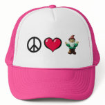 Peace Heart Gnome Cap hats