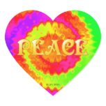 Peace Heart Stickers