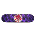 Peace Hearts Skull Skateboard Decks