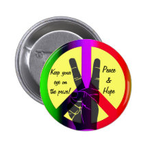 Peace & Hope_ Buttons
