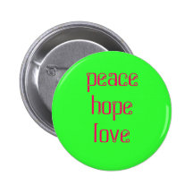 peace hope love pins