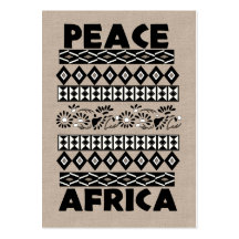 Peace In Africa Business Card Templates