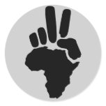 Peace in Africa Round Sticker