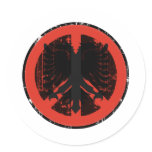 Peace In Albania Round Sticker