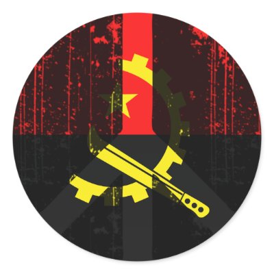 Peace In Angola Sticker by FlagStore