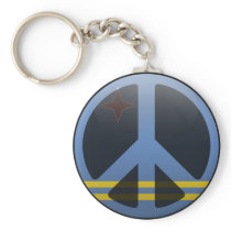 Peace in Aruba Key Chain